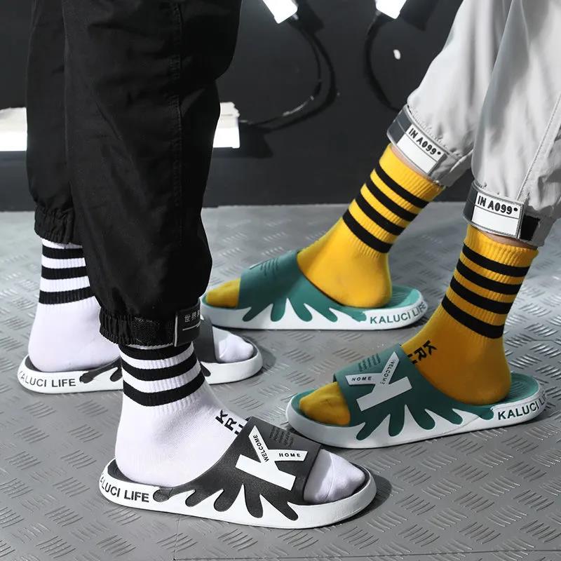 Soft Bottom Wear-resistant Breathable Couple Slippers Men's and Women's Summer Waterproof Non-slip Slippers