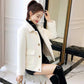 Non-shedding Casual Jacket Autumn and Winter Lapel Long-sleeved Sweater Thick Short Knitted Cardigan