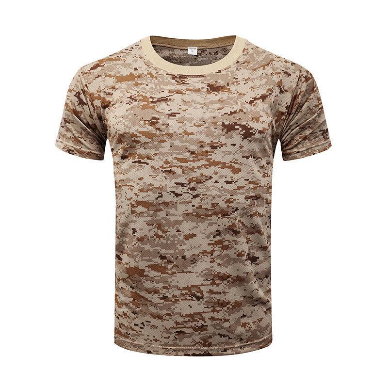 Summer Camouflage Quick-drying Breathable Loose Short-sleeved T-shirt