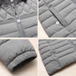 Women Autumn Winter Medium Long Coat Thicken Warm Hooded Jackets Cotton Padded Puffer Jacket Overcoat Slim Mid-length Windproof Parkas