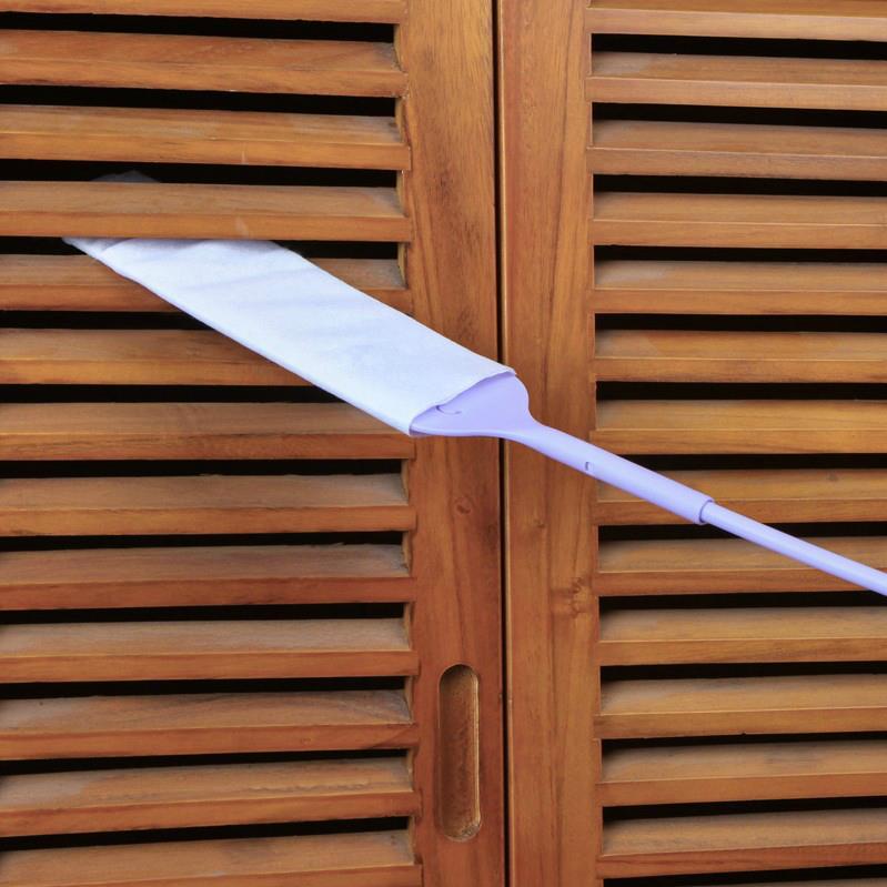 Household Dust Cleaning Brush with 10 Pcs Non-woven Cleaning Cloth Long Handle Dust Gap Brush