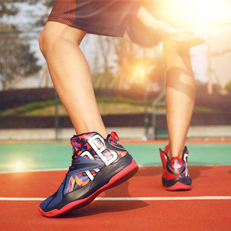 39-46 Men Shockproof Basketball Shoes Sneakers Wear-resistant Lightweight Breathable Running Shoes
