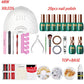Nail Tool Set Nail Polish Glue Beginner set 48W UV LED Lamp nail dryer Nail Art Kit Manicure Tools