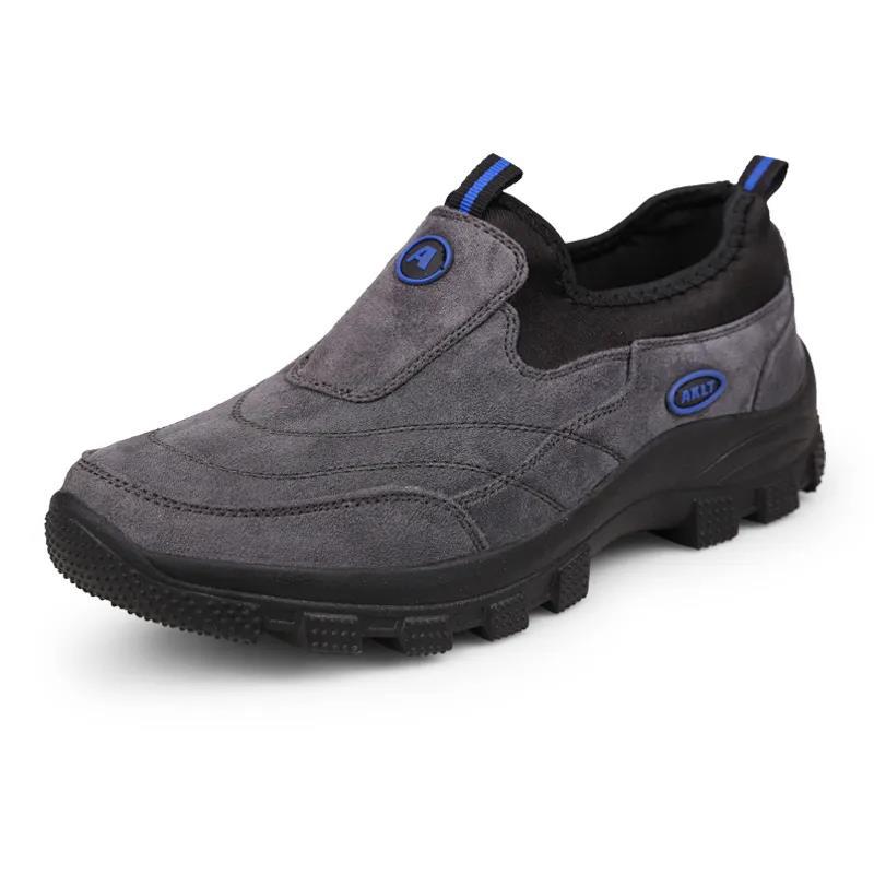 Mountaineering Men's Shoes Winter Plus Velvet Warm Outdoor Casual Leather Shoes Leather Non-slip Wear-resistant Men's Sports Shoes