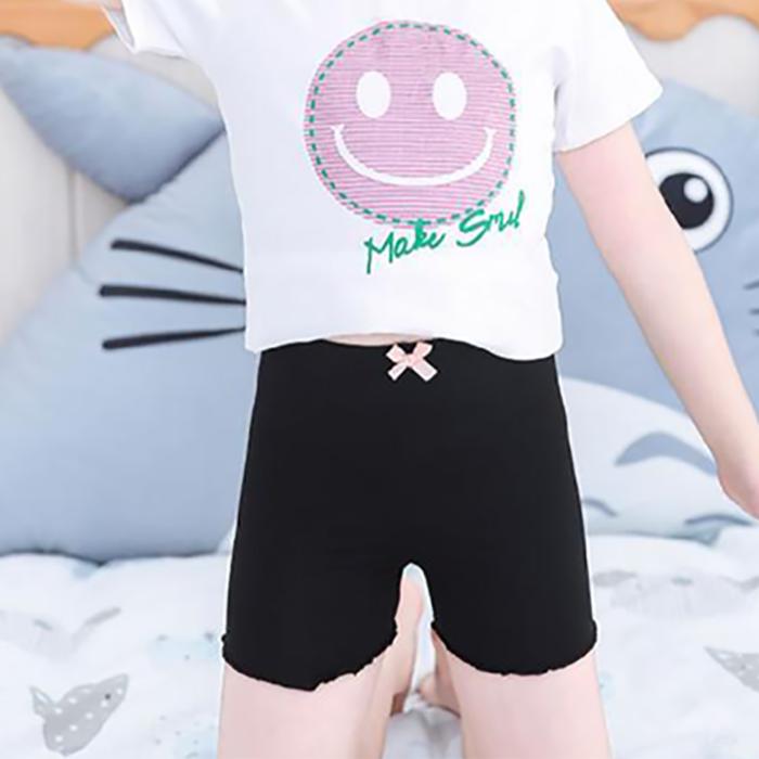 Children's Pants Summer Girls Underpants Light Proof Safety Pants Breathable Slim Princess Style Bow