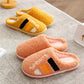 Autumn Winter Women Men Slippers Soft Sole Home Shoes Thick Warm Indoor Slippers Non-slip Sliders Cute Comfortable Footwear Couple Fur Fluffy Sliders