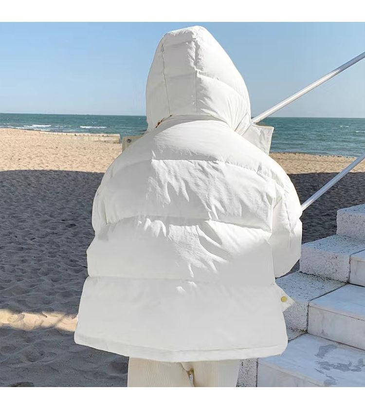 Cotton-padded Jacket Women's Detachable Hat Student New Loose Korean Style Cotton-padded Jacket Japanese Cute Little Thick Bread Jacket