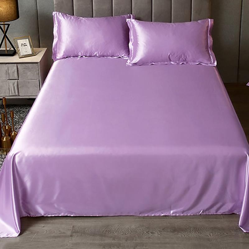 Silky Summer Student Dormitory Sheets Skin-friendly Home Ice Silk Sheets