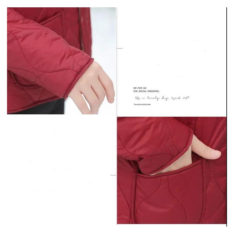 Fall/winter Down and Down Padded Jacket Women's Liner Short Large Size Plus Velvet Thickening Middle-aged and Elderly Inner Wear Warm Jacket