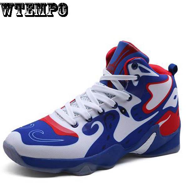Fashion Basketball Men's Shoes Comfortable Non-slip High-top Canvas Shoes Sneakers