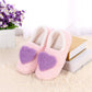 Plush Indoor Slippers Women Cotton Warm and Soft Home Shoes Winter Love Shape Cute Home Flip Flops
