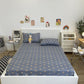 Girls Bedroom Cotton Print Mattress Cover Single Piece All-Inclusive Anti-Slip Mattress Protection Dust Cover