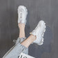 Daddy Shoes Female Ins Tide Korean Version of Breathable Mesh Rhinestone All-match Thick-soled Casual Sports Shoes