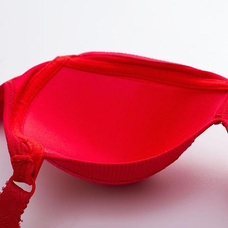 Women's Underwear  Thin Breathable Bra Without Steel Ring Gather Sexy Bra Micro-adjustable Lace Pendant Women's Underwear