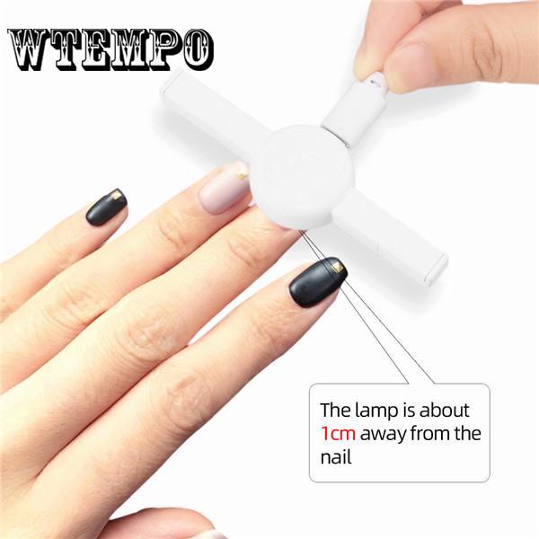 Portable Mini Nail Art Lamp Phototherapy Nails Manicure Tool LED UV Lamp Nail Glue Machine