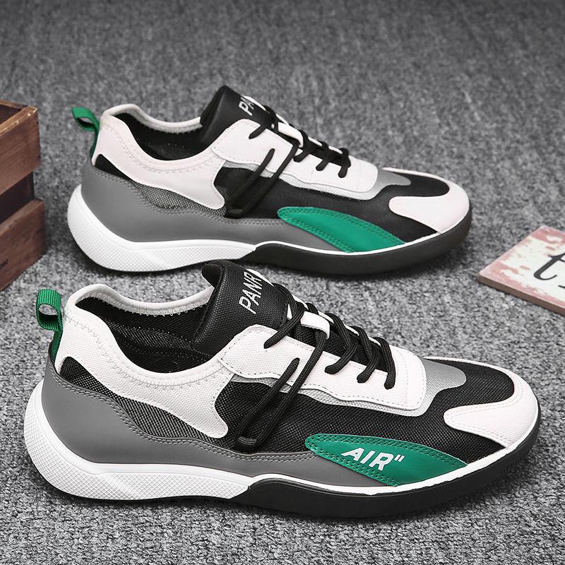 Mesh Shoes Men Sneakers Fashion Breathable Casual Men Shoes Trend Wild Casual Tide Flats Simple White Sneakers