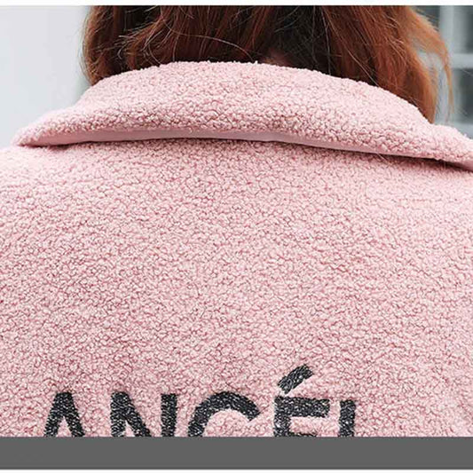 Women's Winterized Vest Fall Winter Loose Down Cotton Plus Size Lamb Wool Cropped Jacket