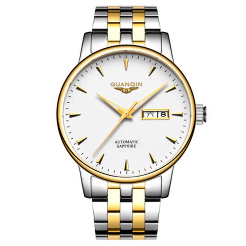 Business Mechanical Automatic Watches Men Watch Waterproof Steel Watches