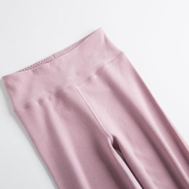 Women Winter Autumn Pants Thermal Underwear Female Tight Wearable Pants Thicken Windproof Comfortable Soft Lining Warm Sweatpants High Elasticity Slim