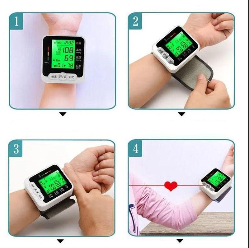 Intelligent Electronic Blood Pressure Monitor Sphygmomanometer Pulse Tester Wrist Pressure Meter USB Head