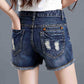 Women's Fashion Sexy High Waist Jeans Ripped Denim Shorts Summer Cowboy Pants Casual Short Trousers