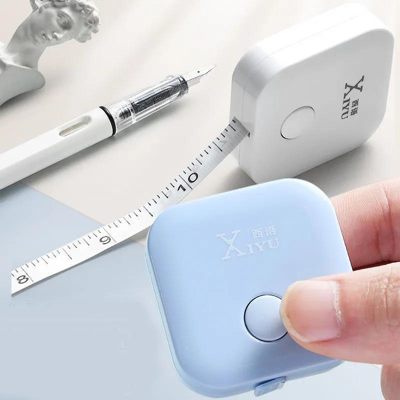 1/5pcs Mini Tape Measure 2m Self-locking Soft Ruler for Measuring Bust and Cutting Clothes Stationery Meter RulerA