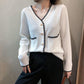 Autumn/Winter Knitted Jacket Cardigan Large Size Fashion Sweater Fashion Simple Female Top