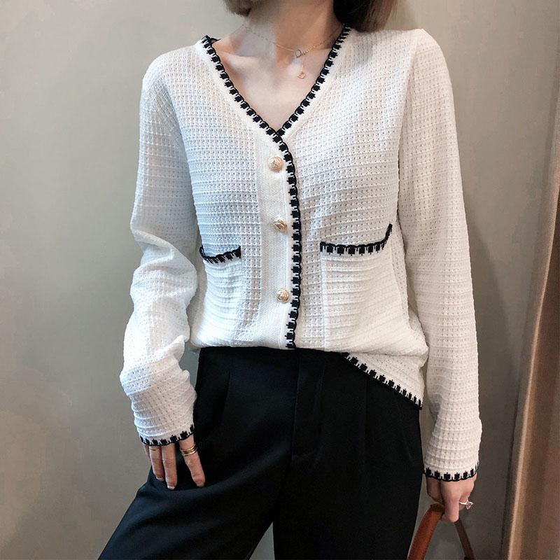 Autumn/Winter Knitted Jacket Cardigan Large Size Fashion Sweater Fashion Simple Female Top