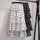 Little Daisy Polka Dot Skirt Mid-length Summer Fairy Skirt Chiffon Skirt Thin Cake Skirt A-line Skirt Female Fabric Light and Breathable