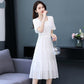 Chiffon Dress Women's Summer French Style Waist Waist Was Thin Gentle Style A-line Dress Waist Was Thin Feminine Temperament Elegant and Gentle