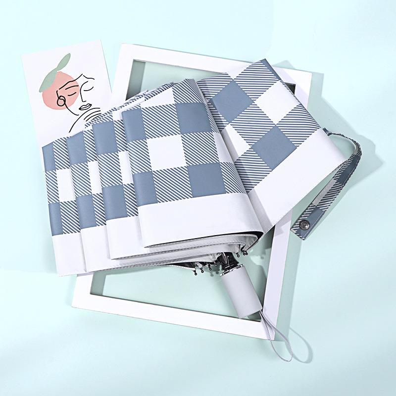 Sunny Umbrella Dual-use Retro Literary Lattice Sunshade Sunscreen UV Protection Sun Umbrella