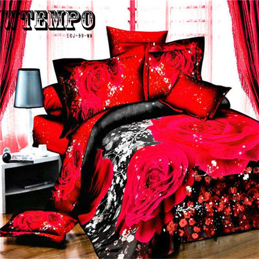 High Quality Bed Set 3d Animal Quilt Cover Bedding Set Article Wolf Four Paper Set