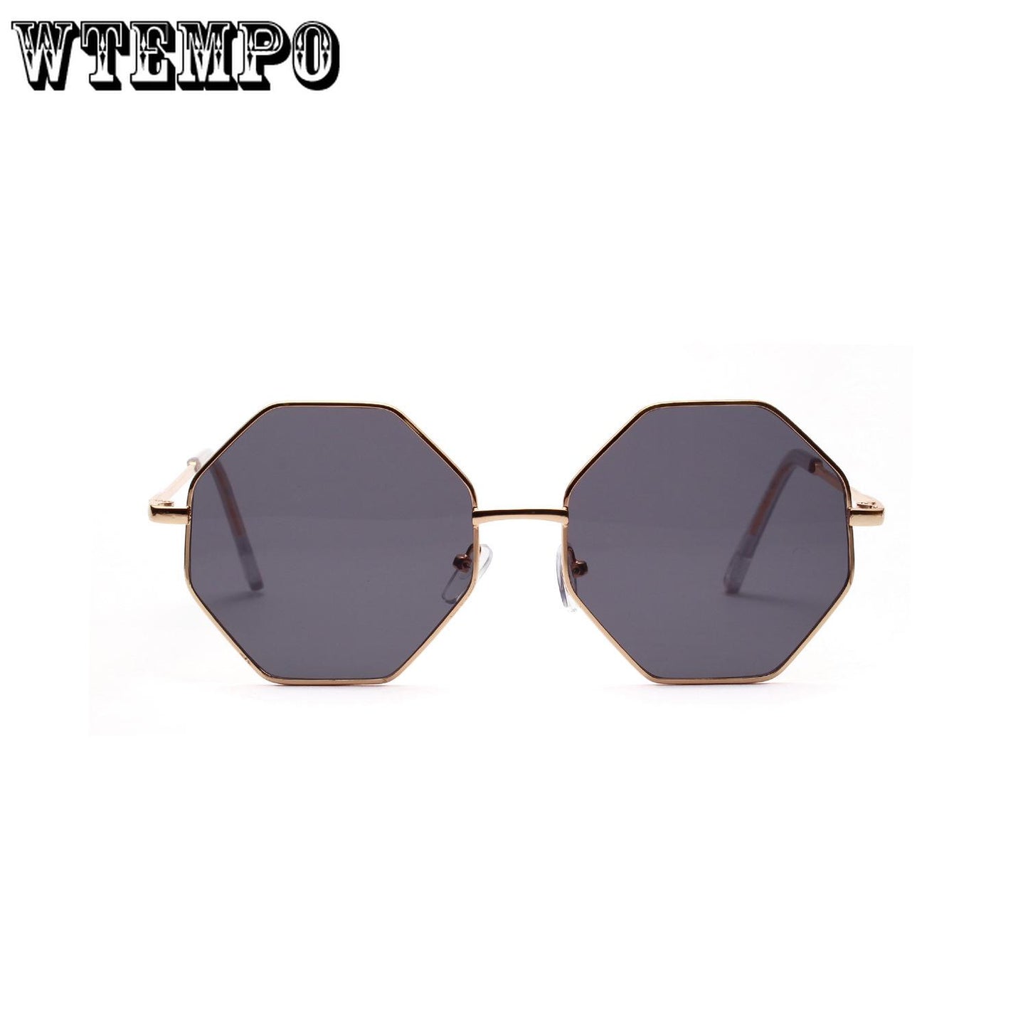 WTEMPO Square Sunglasses Women Rhombus Polygonal Colored Transparent Lens Sunglasses Popular Glasses