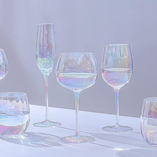 New Product Rainbow Glass Set Red Wine Glass Champagne Glass Apple Glass Water Glass Household Glass Goblet Crystal Glass Set