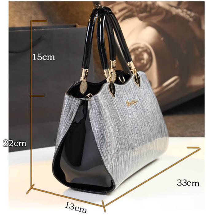 Handbag Women Evening Bags Patent Leather Shoulder Bag Female Crossbody Bag Handbag Casual Tote Bags