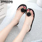 Summer Sandals Female  Personality Lemon Fruit Cute Toe Beach Student Flat Jelly Shoes