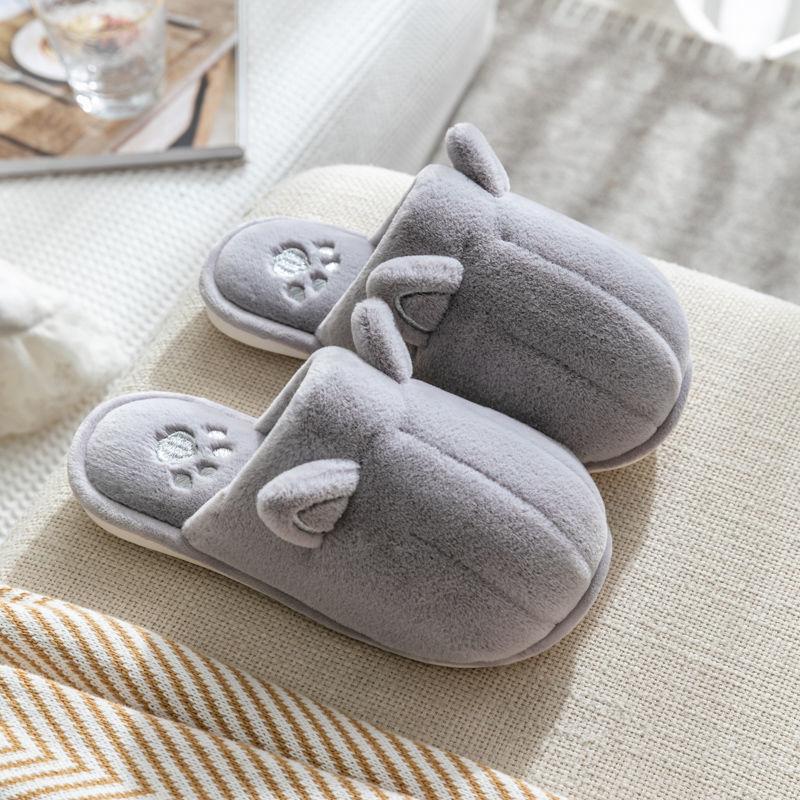 Fall/winter Male and Female Cotton Slippers Indoor Warmth Non-slip Flat Shoes Casual Fashion