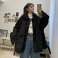 Oversized Harajuku Style Jacket Women Trend Windbreaker Casual Loose Coat Soft and Comfortable Parka for Youth