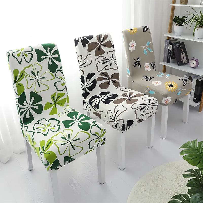 Multicolor Printed Chair Cover Cover Home Stool Cover Cover Dining Table Chair Cover Four Seasons Universal Backrest Seat Cover Fabric