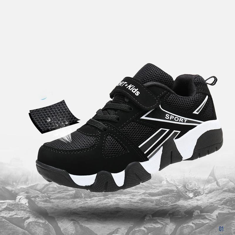Boys' Sports Shoes for 4-15 Years Old Spring and Autumn Mesh Breathable Non-slip Shoes Children's Casual Shoes Lightweight Student Travel Shoes