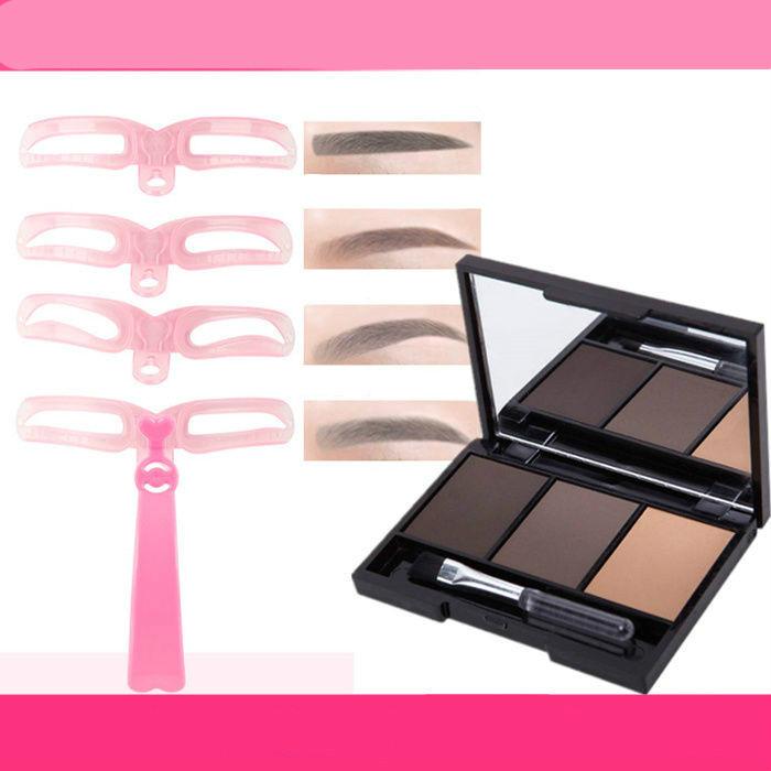 Waterproof sweat-proof long-lasting non-fading thrush set eyebrow knife eyebrow card eyebrow powder