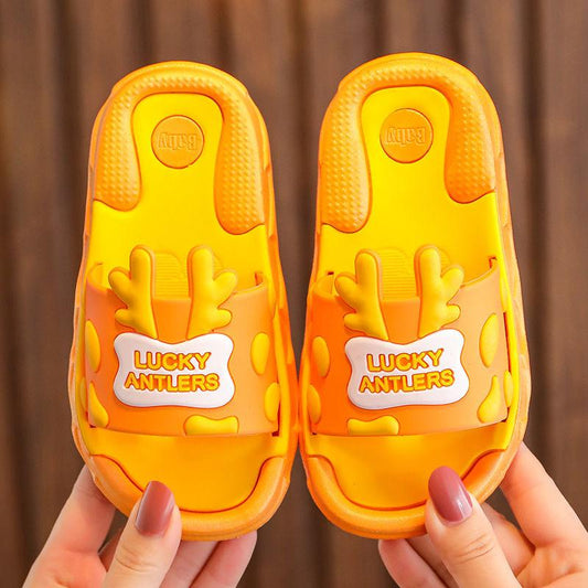 Children's Sandals  Slippers Summer Cartoon Home Bathing Bathroom Non-slip Soft-soled Beach Shoes  Boys and Girls