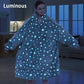 Venustas Wearable Blanket Hoodie Oversized Sherpa Blanket Hoodie Sweatshirt  Unisex Cozy Warm Soft Hoodie Blanket for Adults