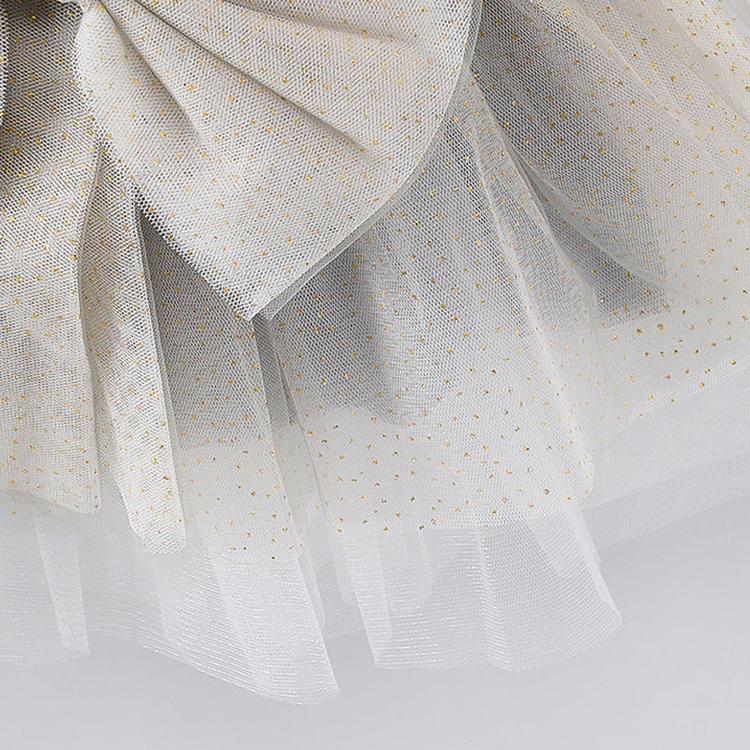 0-5Y Summer Princess Infant Baby Girls Dress Long Sleeve Lace Patchwork Back Bowknot Tutu Dress