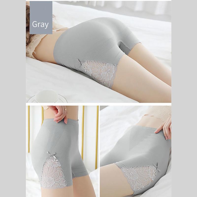 WTEMPO 4 ColorsSide Lace Women Shorts Thin Safety Pants  Anti-exhaust Leggings Shorts Home Outside
