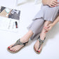 2020 Sandals Female Summer National Wind Bohemian Beach Shoes Clip Feet Flat Sandals Wild Flip Flops