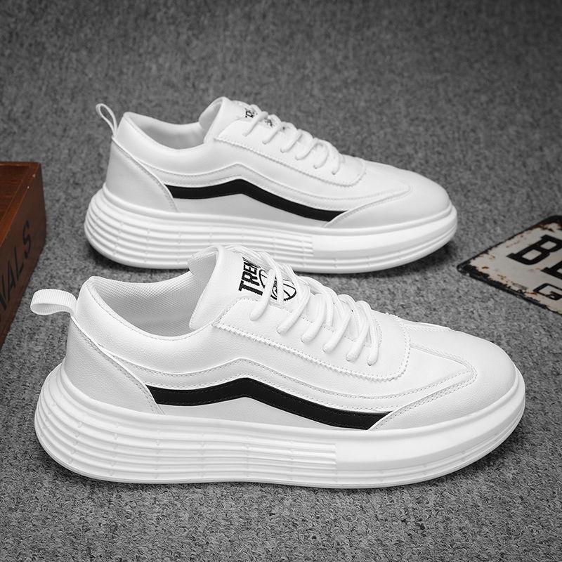 Retro work shoes casual fashion flat shoes men's shoes High quality Incremental running sneakers