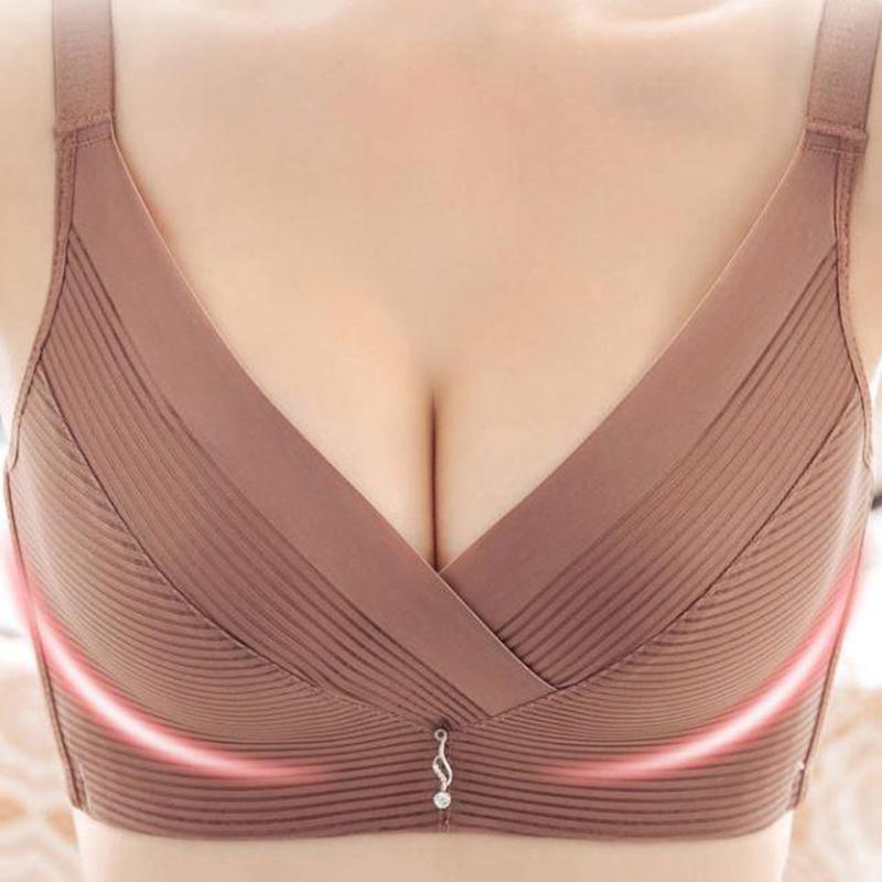 Ice Silk No Steel Ring Sexy Underwear Small Breasts Gather The Auxiliary Breasts To Prevent Sagging and Adjust The Bra