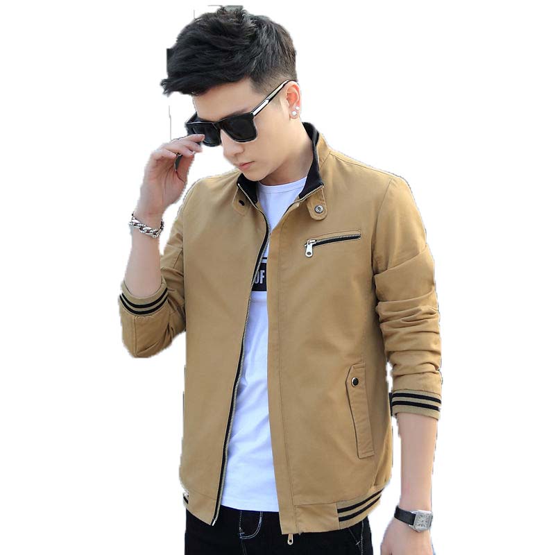 Men's Jacket Spring Trend Spring and Autumn Tooling Denim Spring Men's Jacket Cotton Top