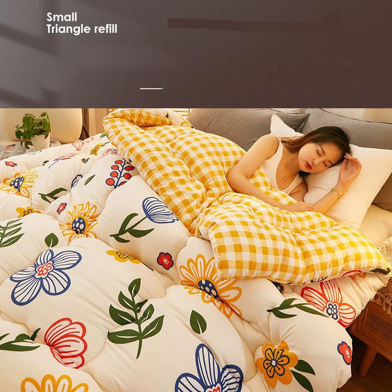 Spring Autumn Thicken Quilted Quilts King Queen Size Embossing Duvet Winter Warm Bed Cover Blanket